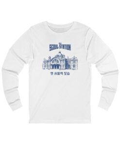 Seoul Station Long Sleeve Tee - Unisex Travel Souvenir Shirt