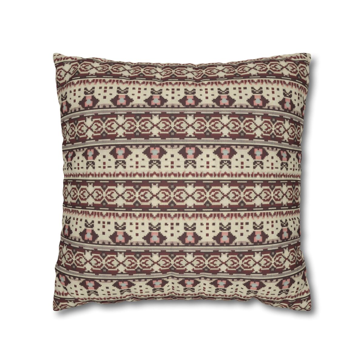 Vintage Cozy Faux Suede Square Pillowcase - Image 9