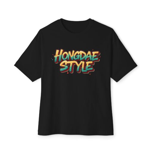 Hongdae style Unisex Oversized Boxy Tee - Image 9
