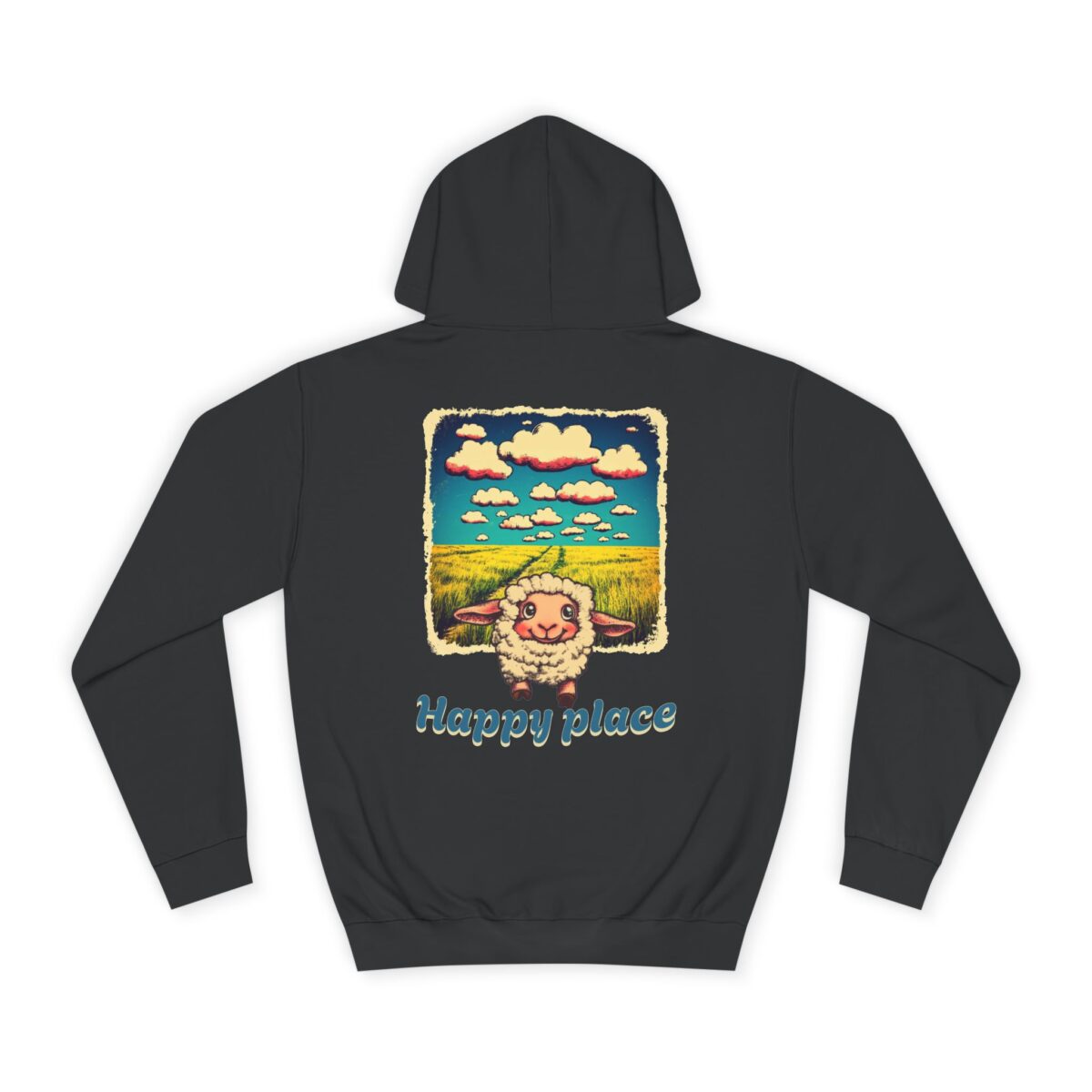 Happy place Unisex College Hoodie - Image 14