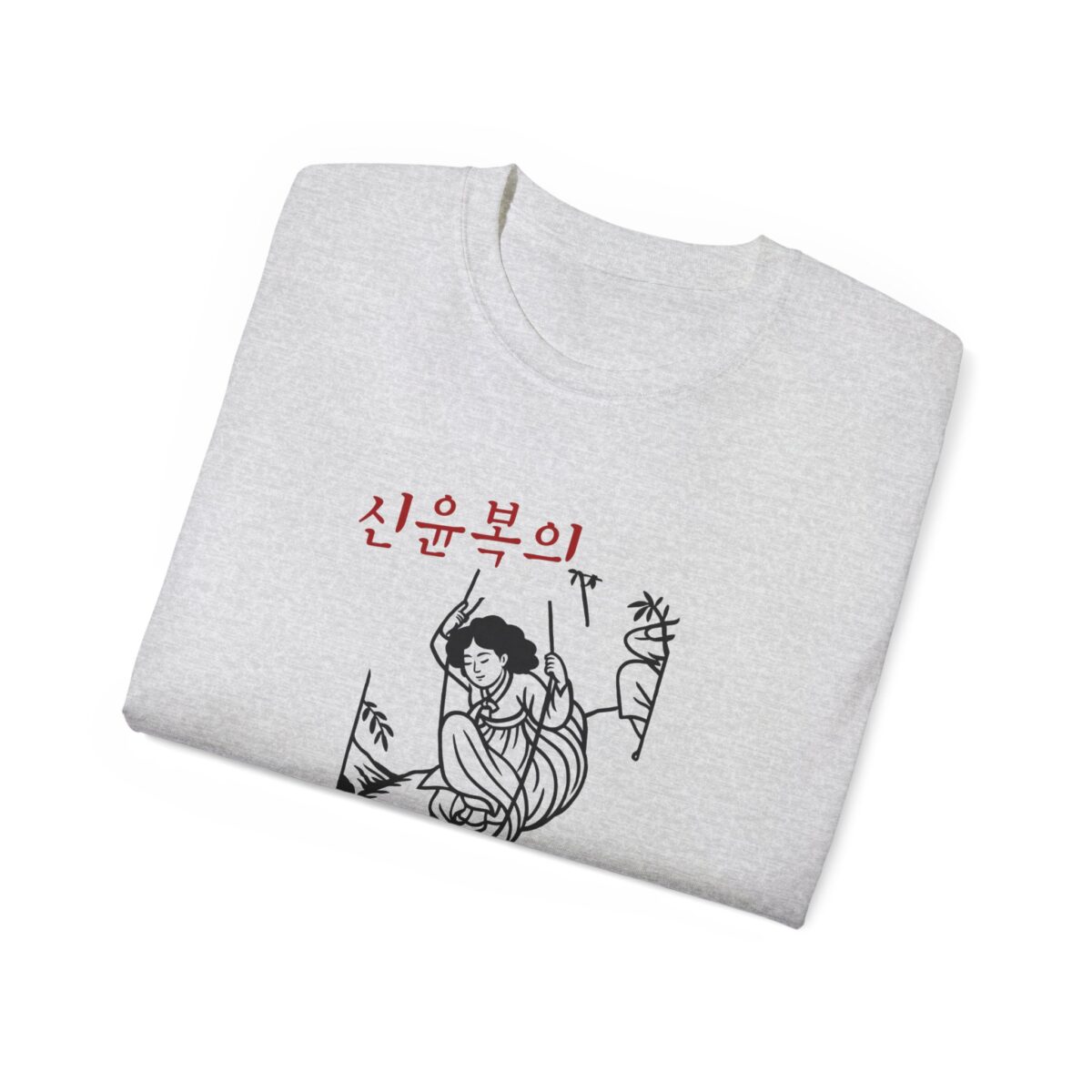 Unisex Ultra Cotton Tee - Cool Graphic Tee with Korean  famous painting - Image 4