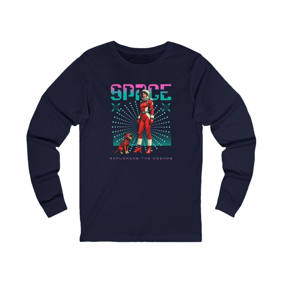 Space Unisex Jersey Long Sleeve Tee - Image 7