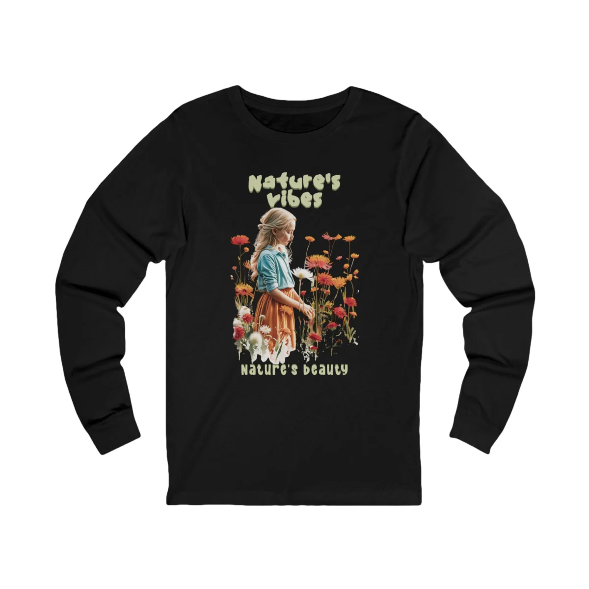 Nature's Vibes Unisex Jersey Long Sleeve Tee