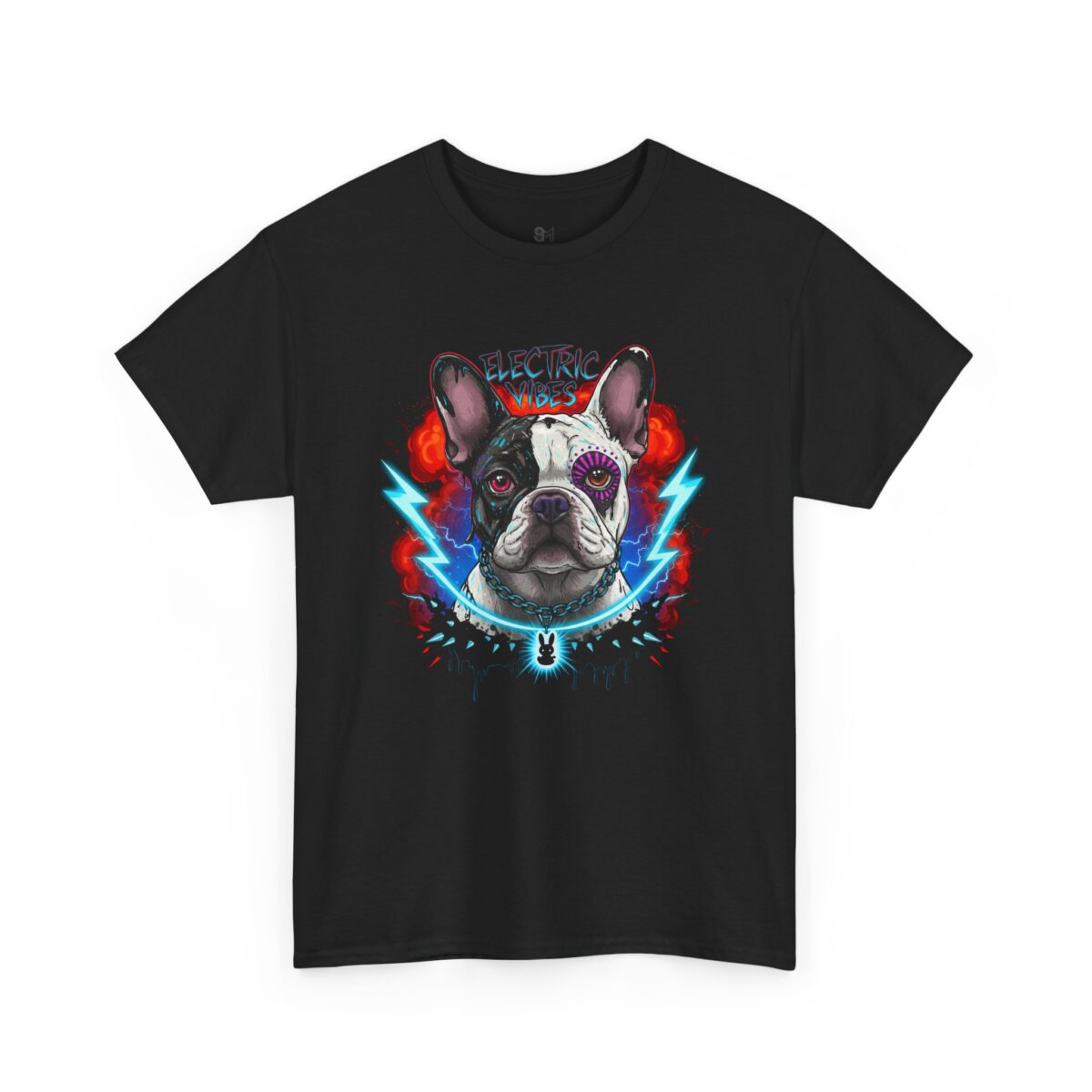 Electric Vibes Unisex Heavy Cotton Tee - Image 3
