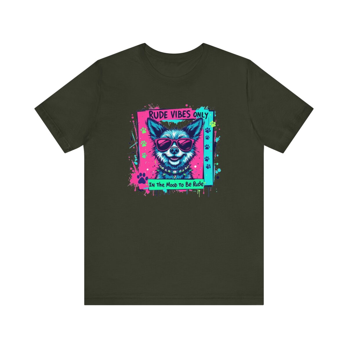 Rude vibes only Unisex Jersey Short Sleeve Tee - Image 13