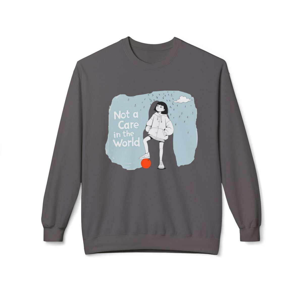 Not a care in the world Unisex Midweight Softstyle Fleece Crewneck Sweatshirt - Image 25