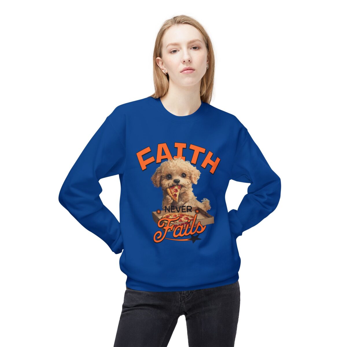 Faith never fails Unisex Midweight Softstyle Fleece Crewneck Sweatshirt - Image 43