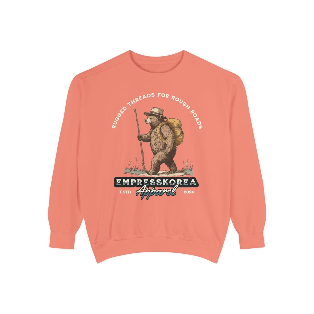 Rugged threads for ruff roads Unisex Garment-Dyed Sweatshirt