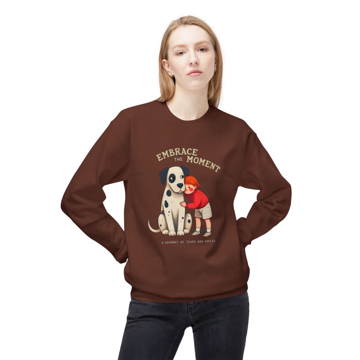 Embrace the moments Unisex Midweight Softstyle Fleece Crewneck Sweatshirt - Image 7