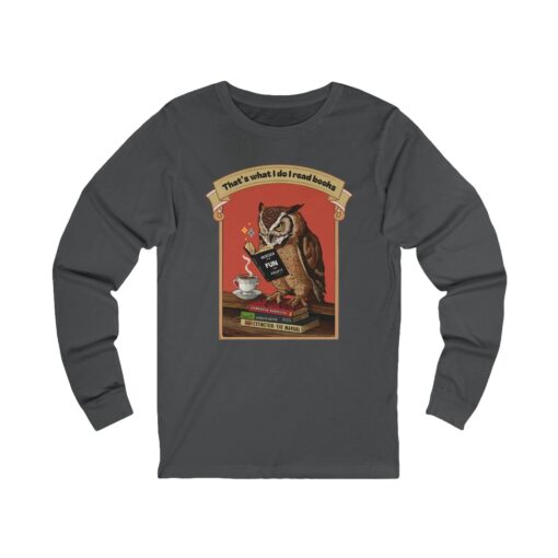 I read books Unisex Jersey Long Sleeve Tee - Image 7