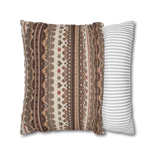 Warm Nordic Knit  Faux Suede Square Pillowcase - Image 14