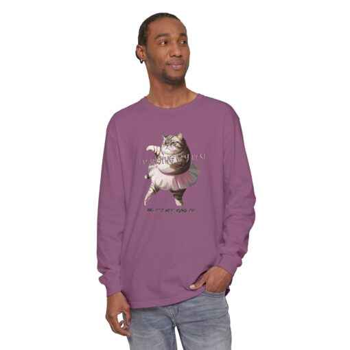 It's not kung fu Unisex Garment-dyed Long Sleeve T-Shirt - Image 31