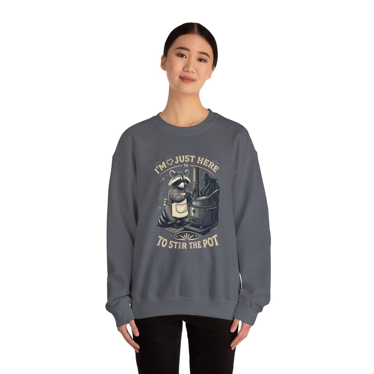 I am just here Unisex Heavy Blend™ Crewneck Sweatshirt - Image 28