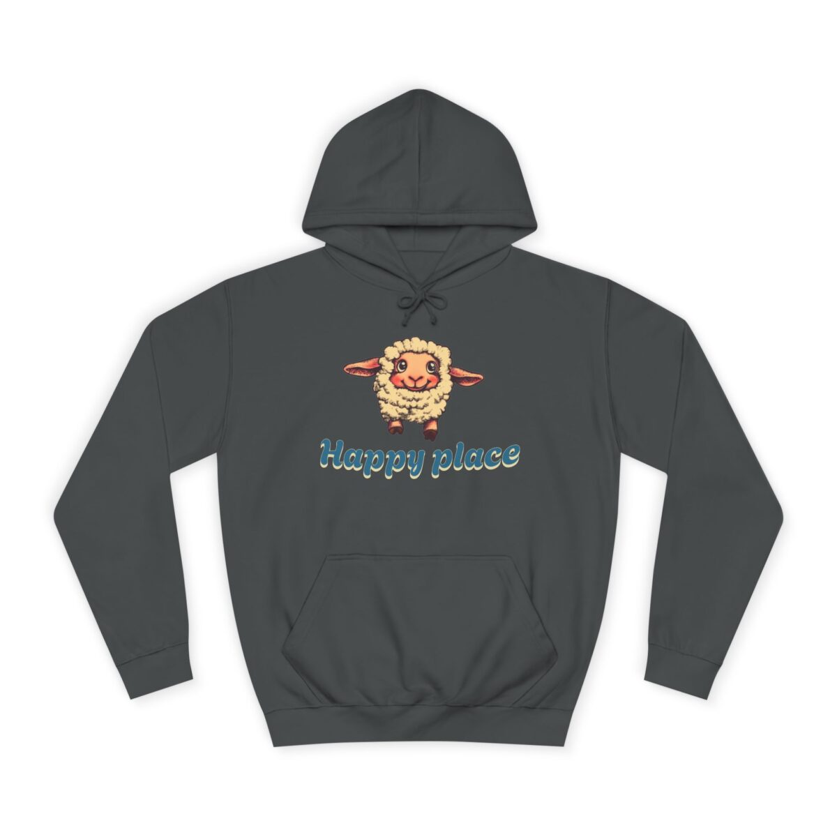 Happy place Unisex College Hoodie - Image 17