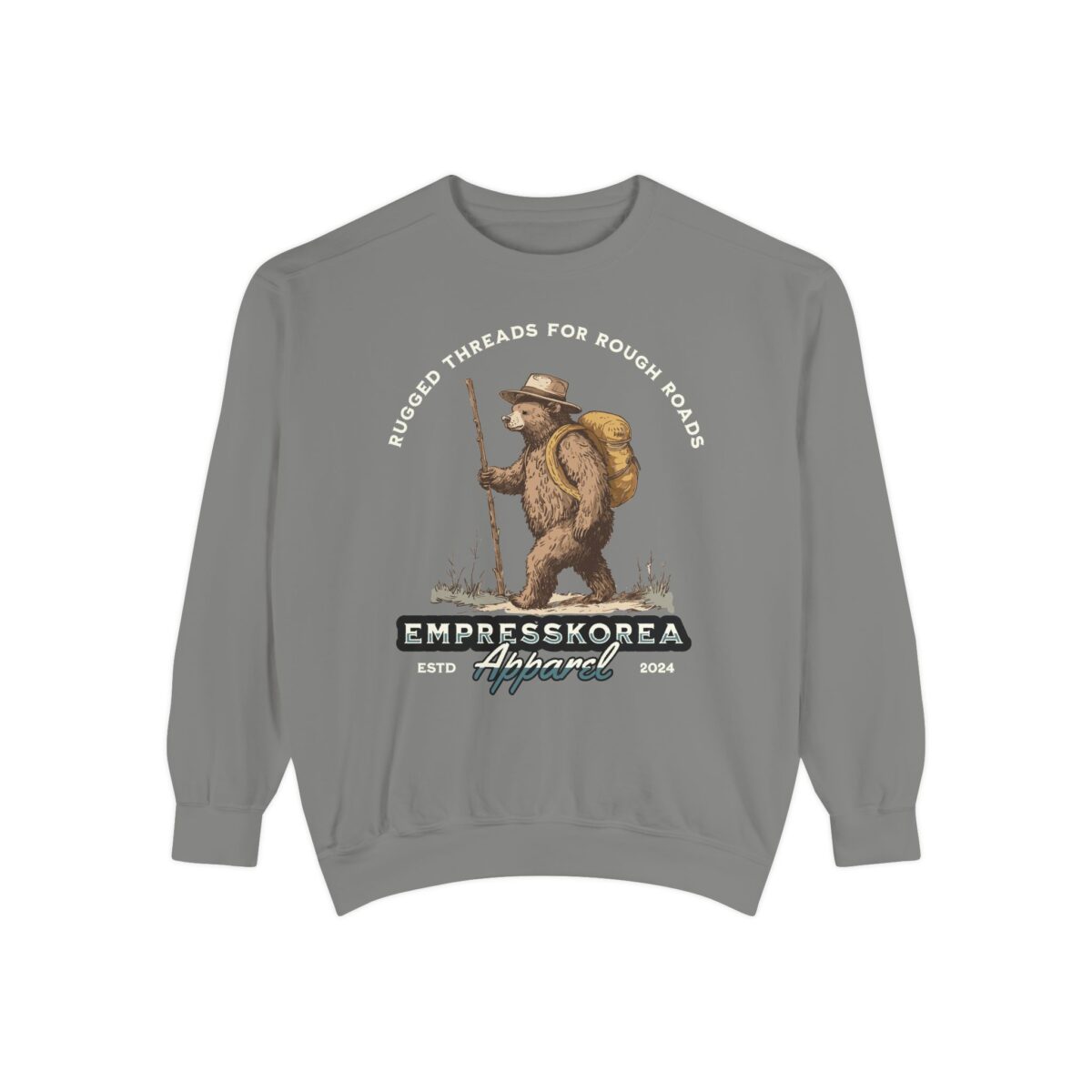 Rugged threads for ruff roads Unisex Garment-Dyed Sweatshirt - Image 13