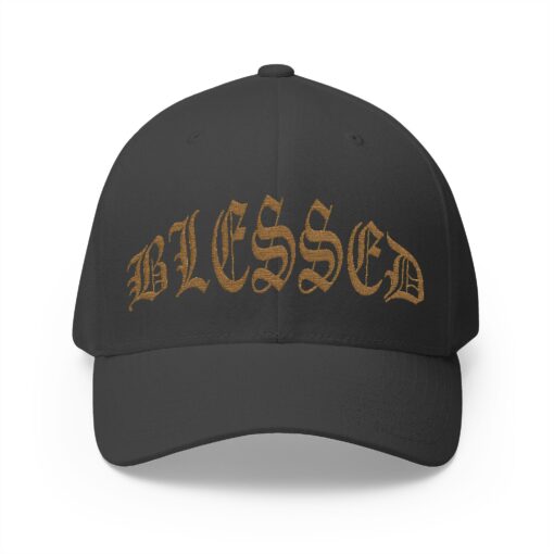 Blessed Embroidered Cap - Stylish Closed-Back Structured Hat for Faith and Everyday Wear