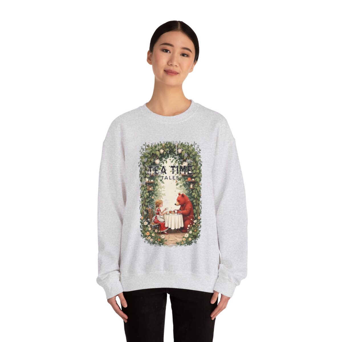 Tea time tales Unisex Heavy Blend™ Crewneck Sweatshirt - Image 8
