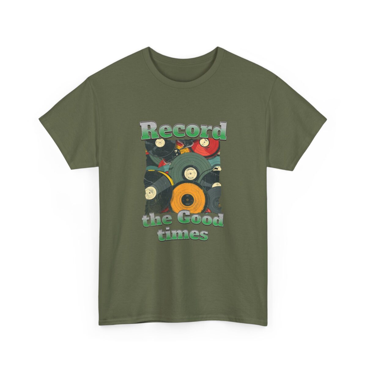 Record the good times Unisex Heavy Cotton Tee - Image 11