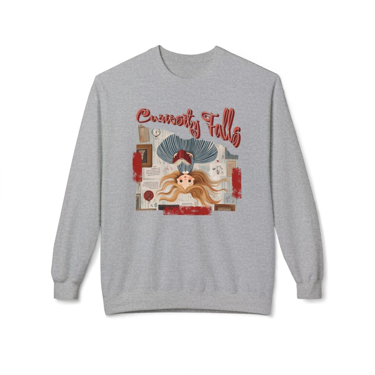 Curiosity falls Unisex Midweight Softstyle Fleece Crewneck Sweatshirt - Image 13