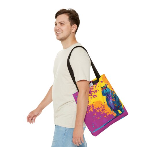 Stylish Hippo Tote Bag (AOP) - Image 7