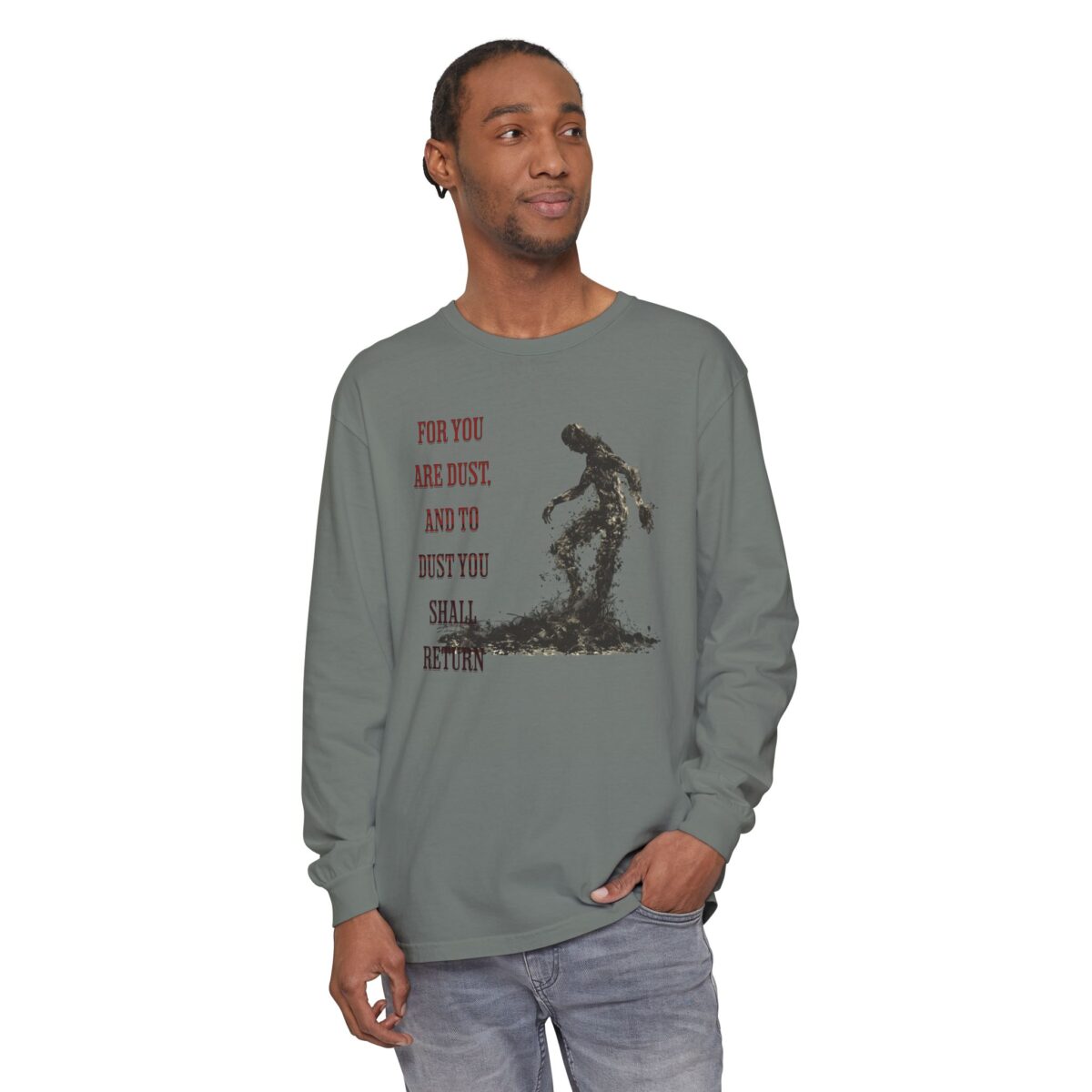 Return to soil Unisex Garment-dyed Long Sleeve T-Shirt - Image 23