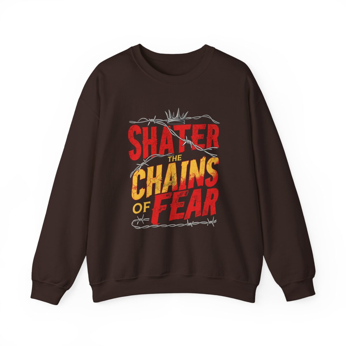 Shater chains of fear Unisex Heavy Blend™ Crewneck Sweatshirt - Image 5