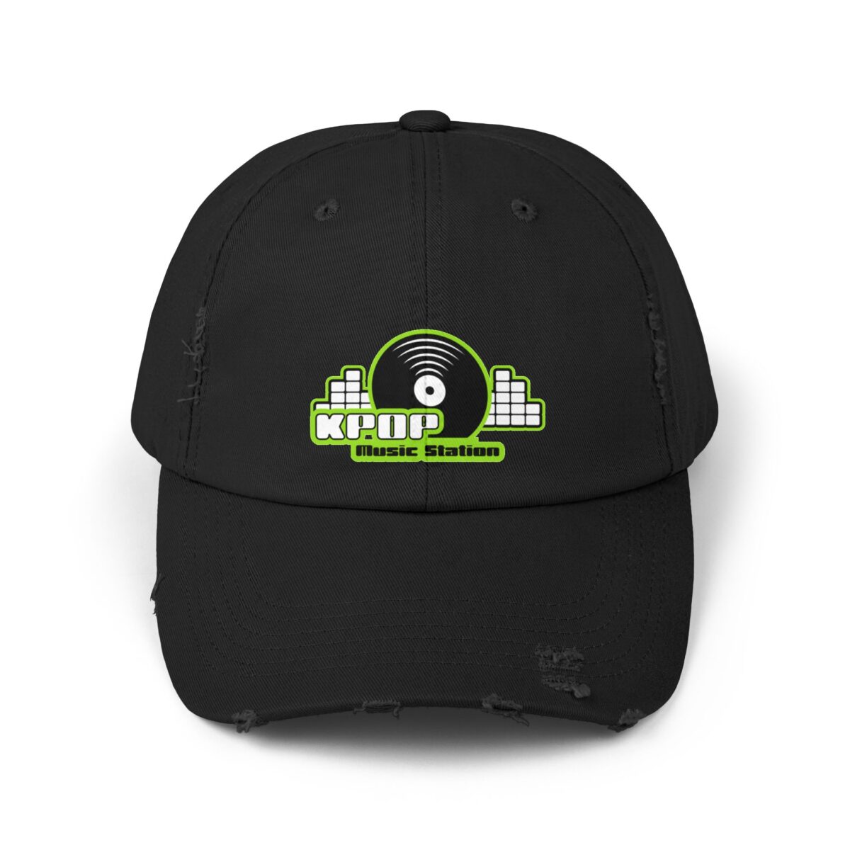 KPOP Music Station Unisex Distressed Cap