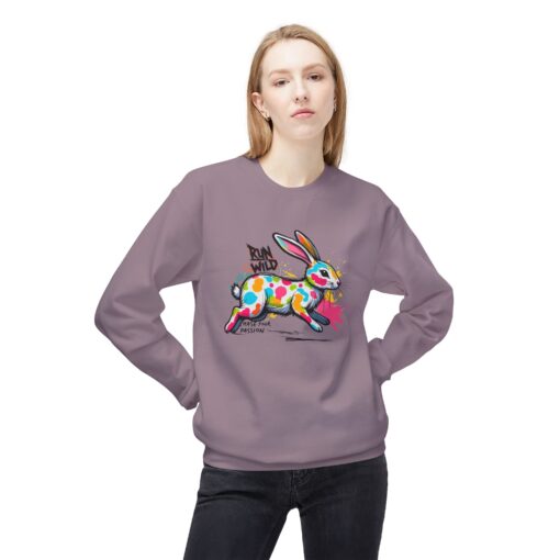 Run wild Unisex Midweight Softstyle Fleece Crewneck Sweatshirt - Image 19