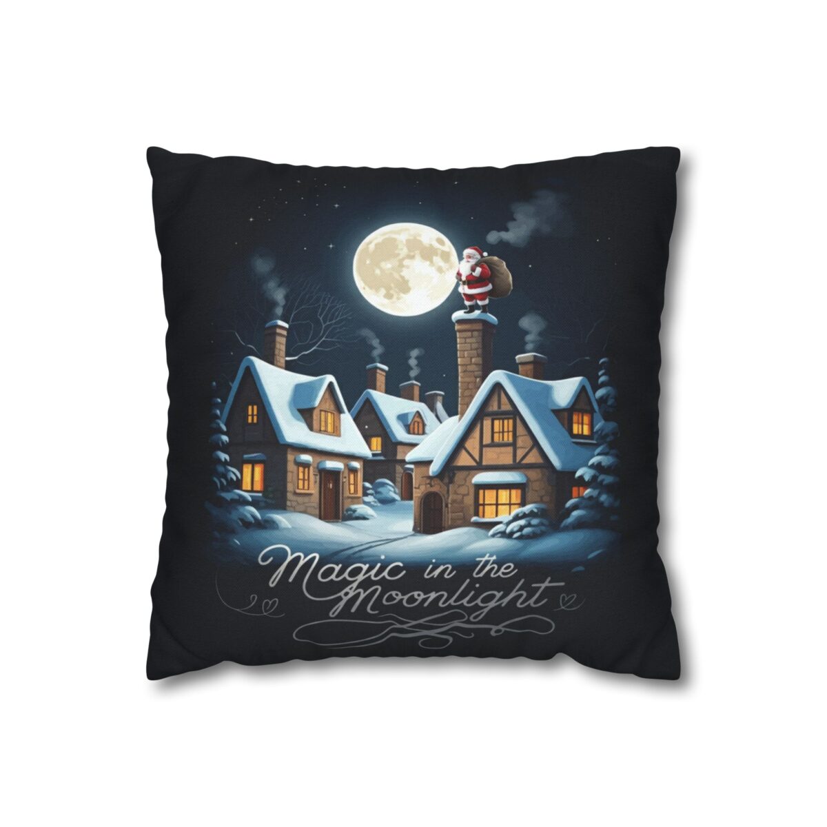Magic in the moonlight Spun Polyester Square Pillowcase