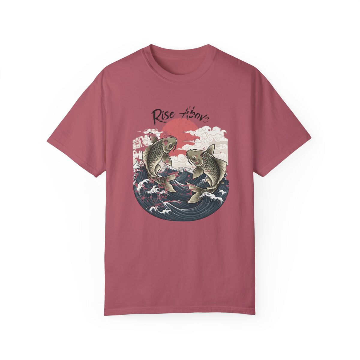 Rise above Unisex Garment-Dyed T-shirt - Image 49