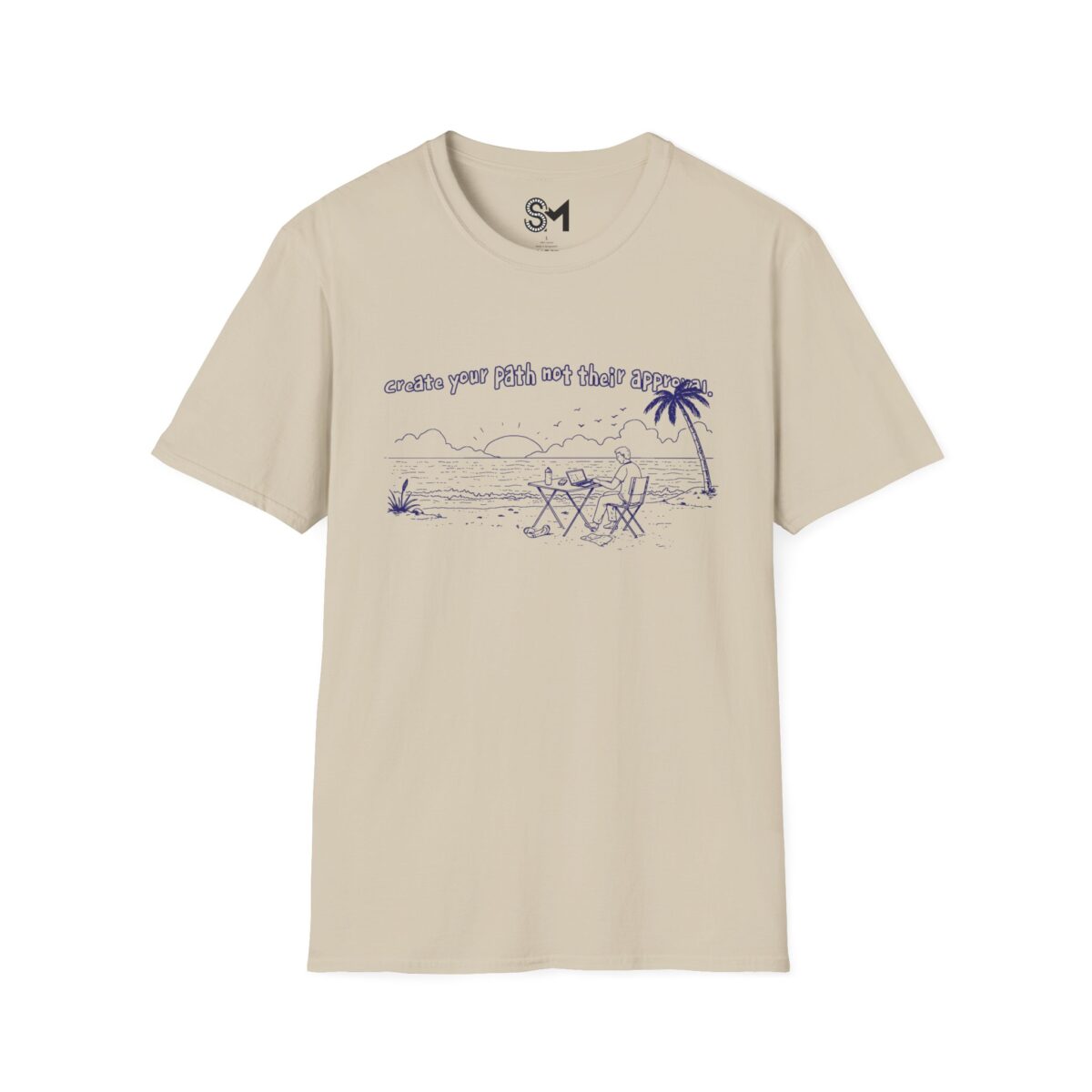 Create your path not their approval Unisex Softstyle T-Shirt - Image 5