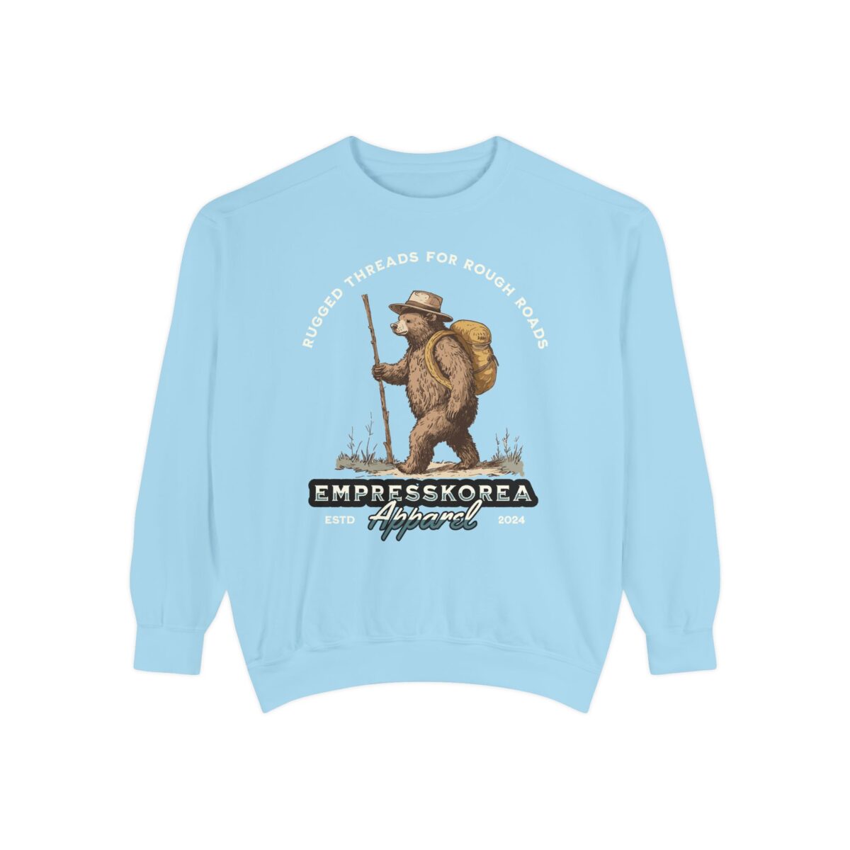 Rugged threads for ruff roads Unisex Garment-Dyed Sweatshirt - Image 29