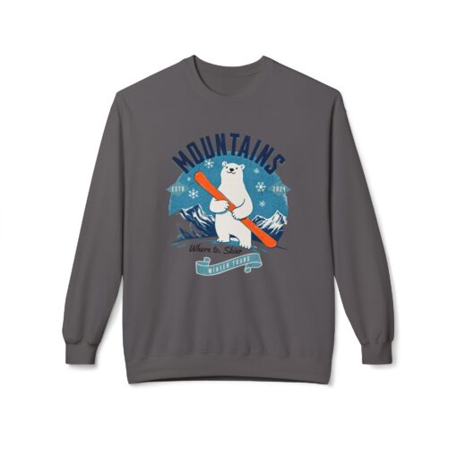 Mountains Unisex Midweight Softstyle Fleece Crewneck Sweatshirt - Image 29