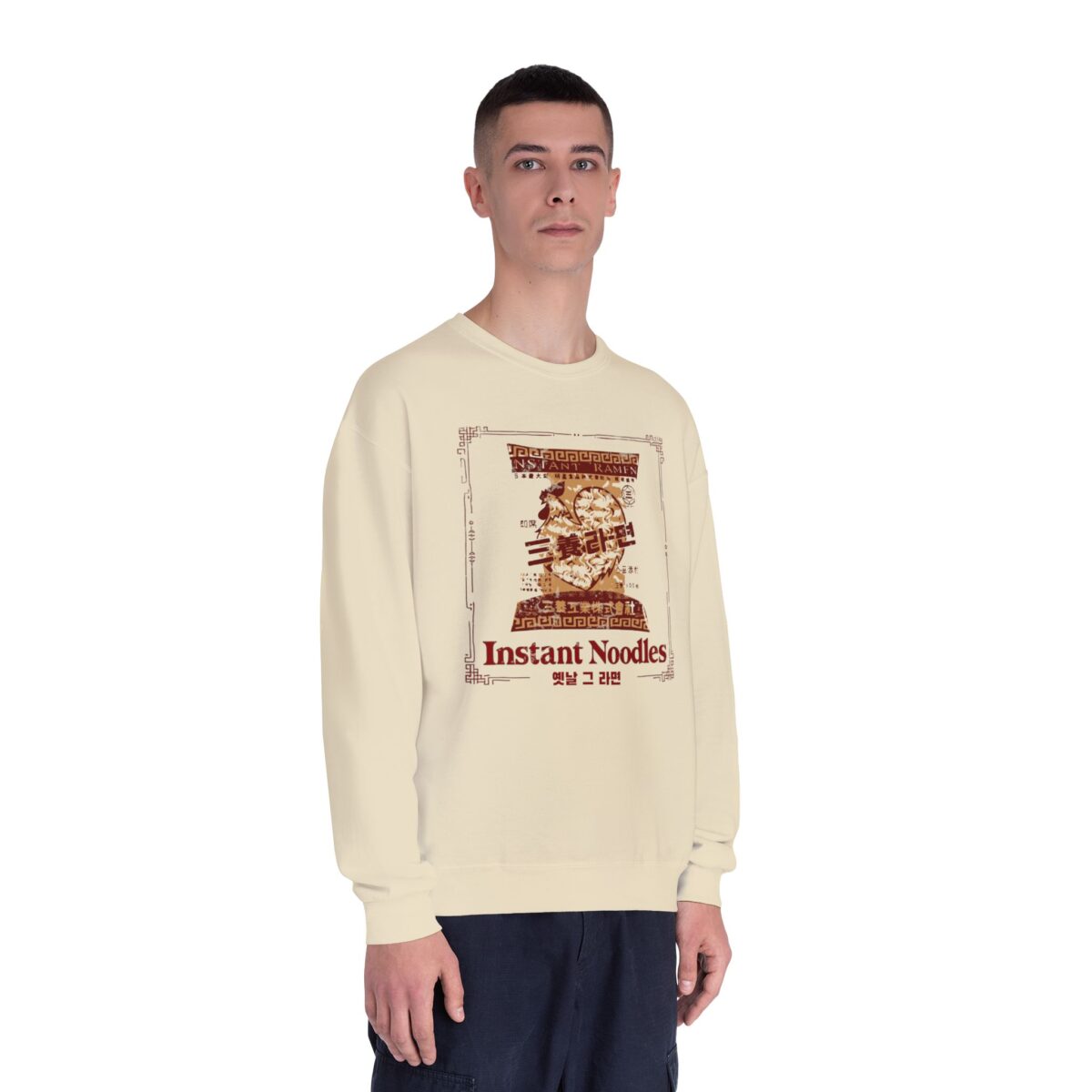 Korean first instant noodle Unisex NuBlend® Crewneck Sweatshirt - Image 3