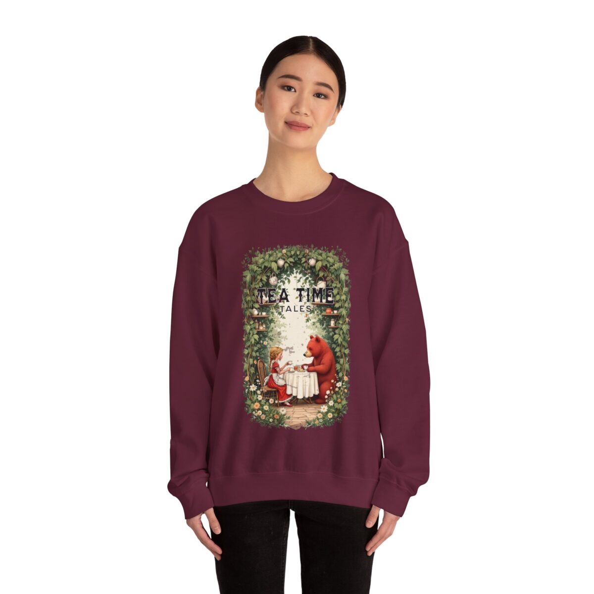 Tea time tales Unisex Heavy Blend™ Crewneck Sweatshirt - Image 24