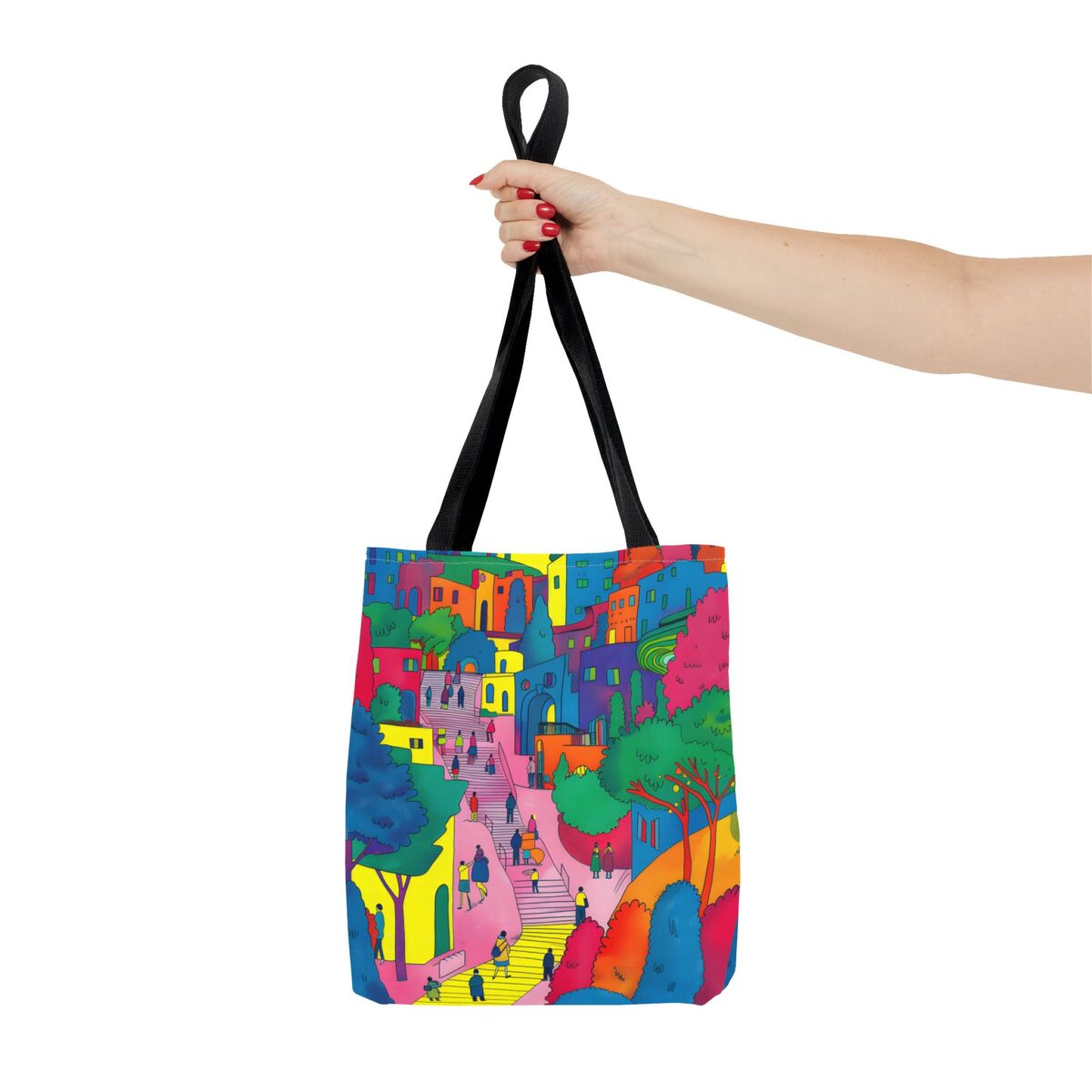 The hillside village in Korea Tote Bag (AOP) - Image 4