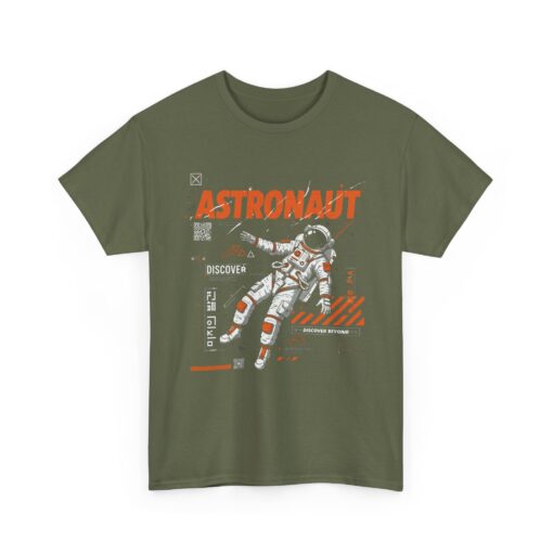 Astronaut Unisex Heavy Cotton Tee - Image 7