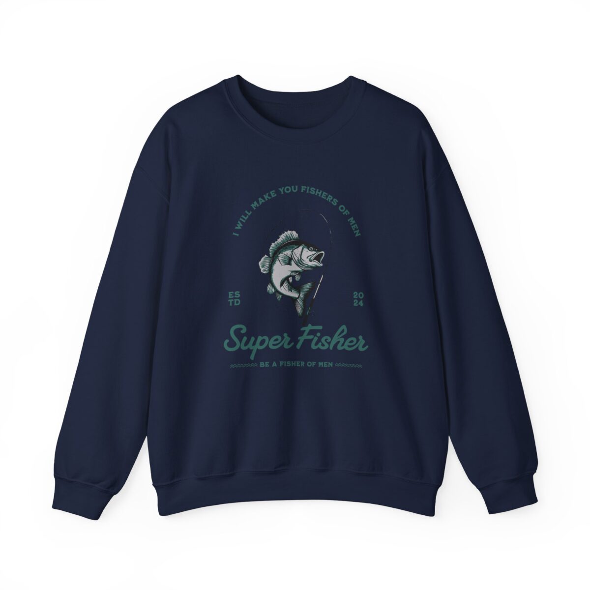 Super fisher Unisex Heavy Blend™ Crewneck Sweatshirt - Image 13