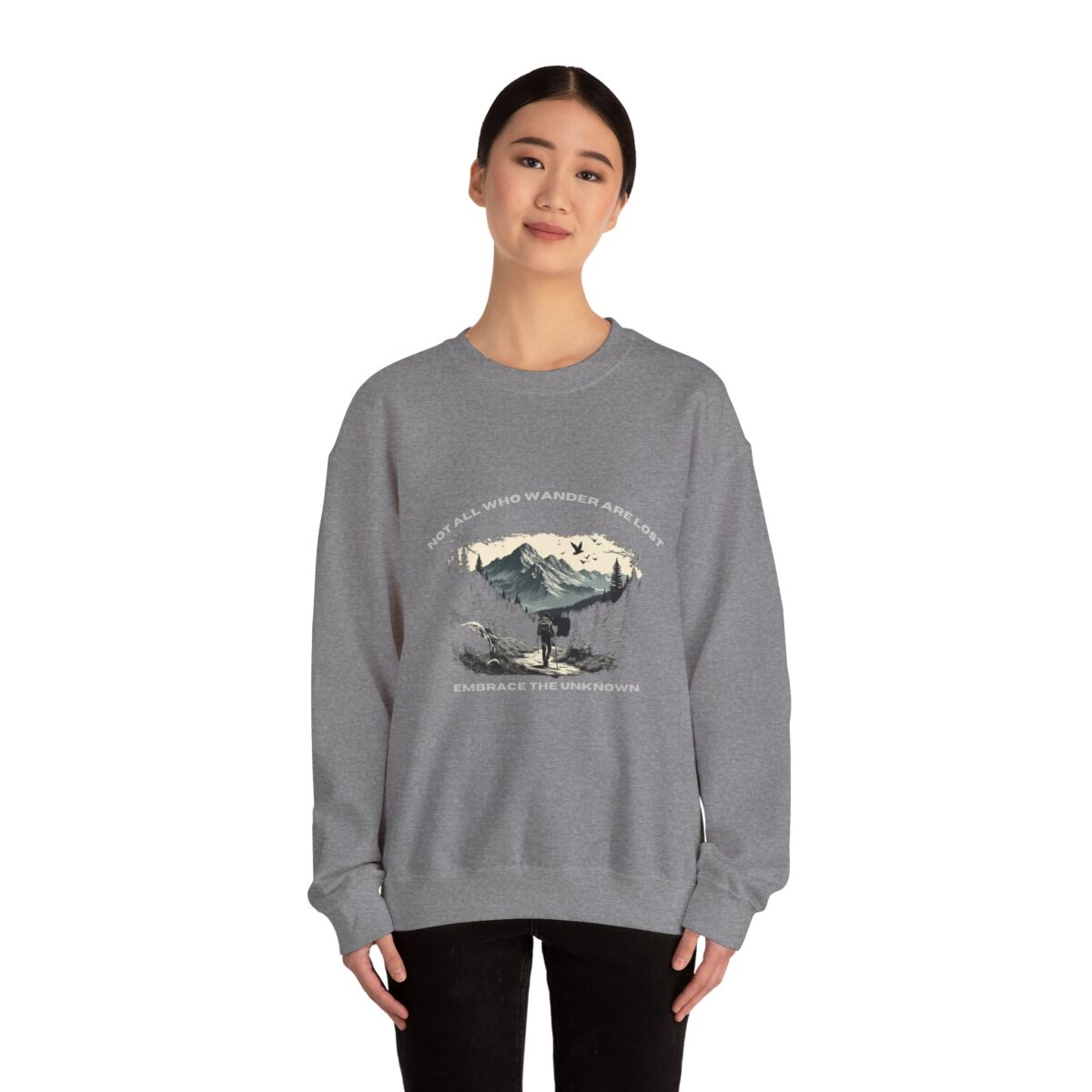 Not All Who Wander Are Lost Unisex Heavy Blend™ Crewneck Sweatshirt - Image 12