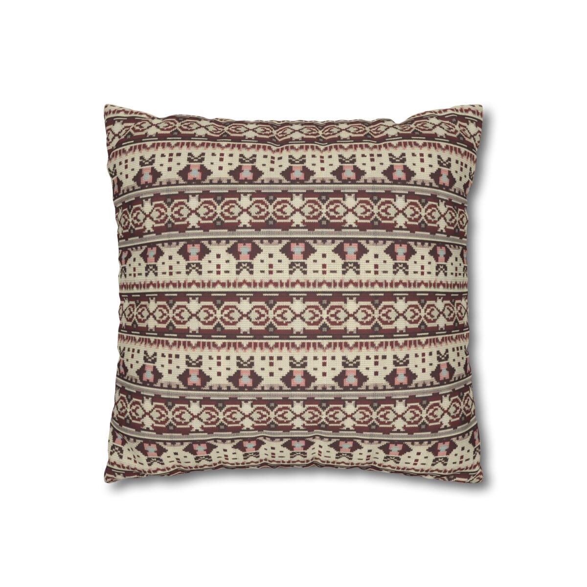 Vintage Cozy Faux Suede Square Pillowcase - Image 3