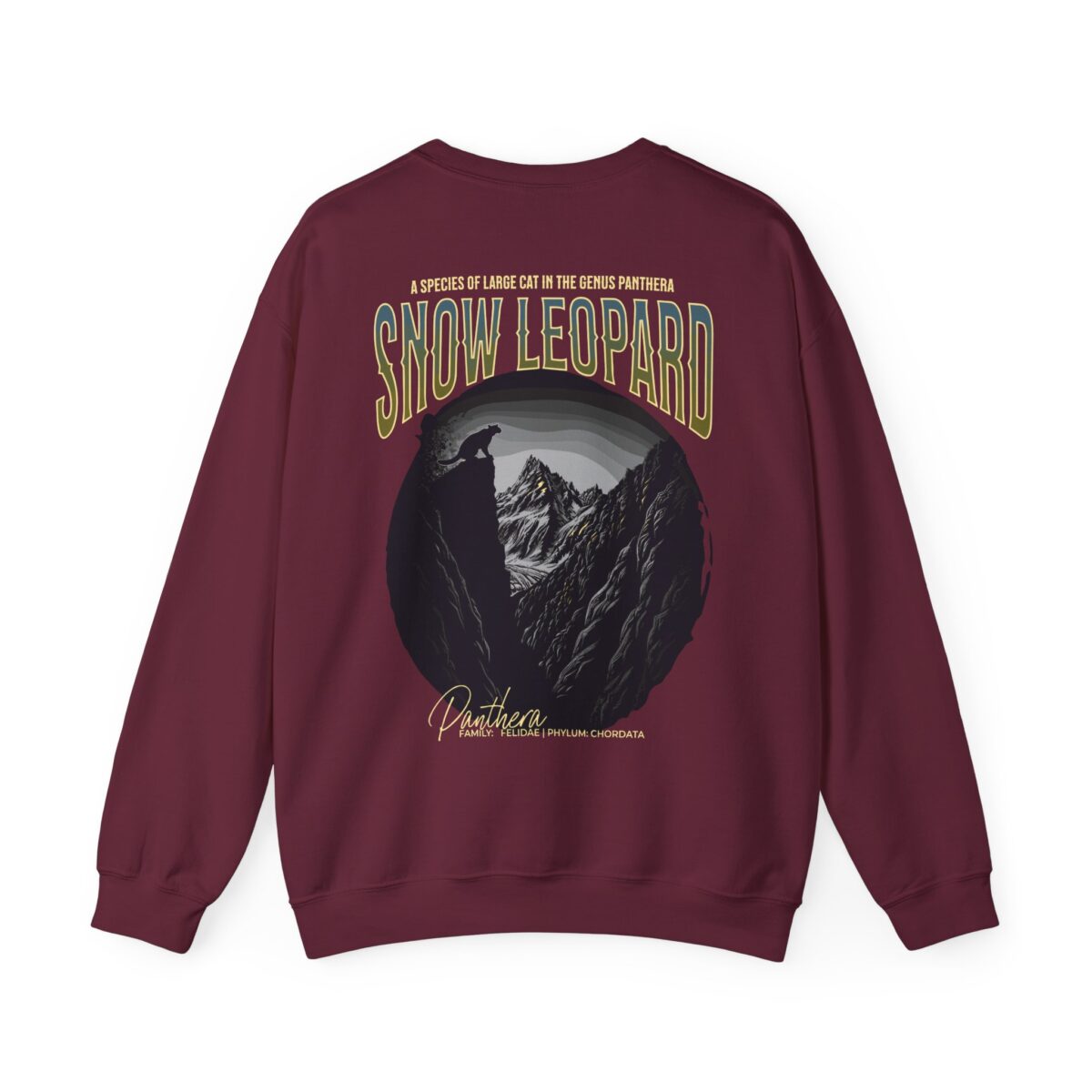 Snow leopard Unisex Heavy Blend™ Crewneck Sweatshirt - Image 6