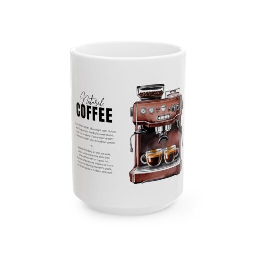 Natural Coffee Ceramic Mug, (11oz, 15oz) - Image 5