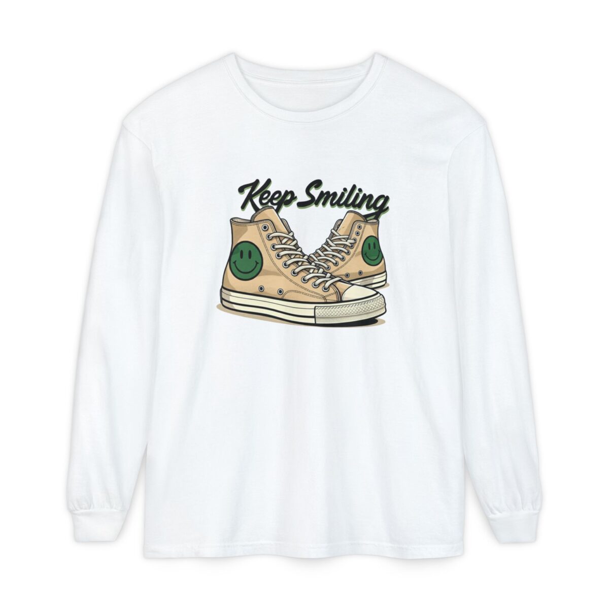 Copy of Keep smiling Unisex Garment-dyed Long Sleeve T-Shirt