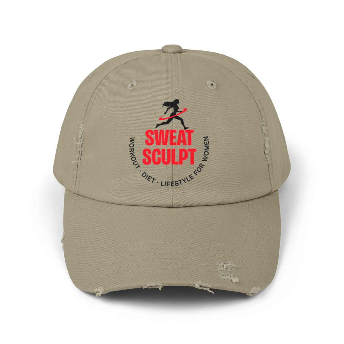 Sweat Sculpt Unisex Distressed Cap - Image 5