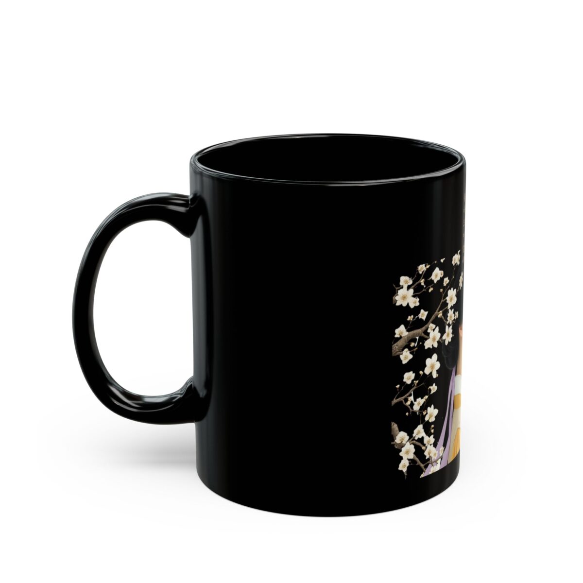 Spring Maiden Black Mug (11oz, 15oz) - Image 3