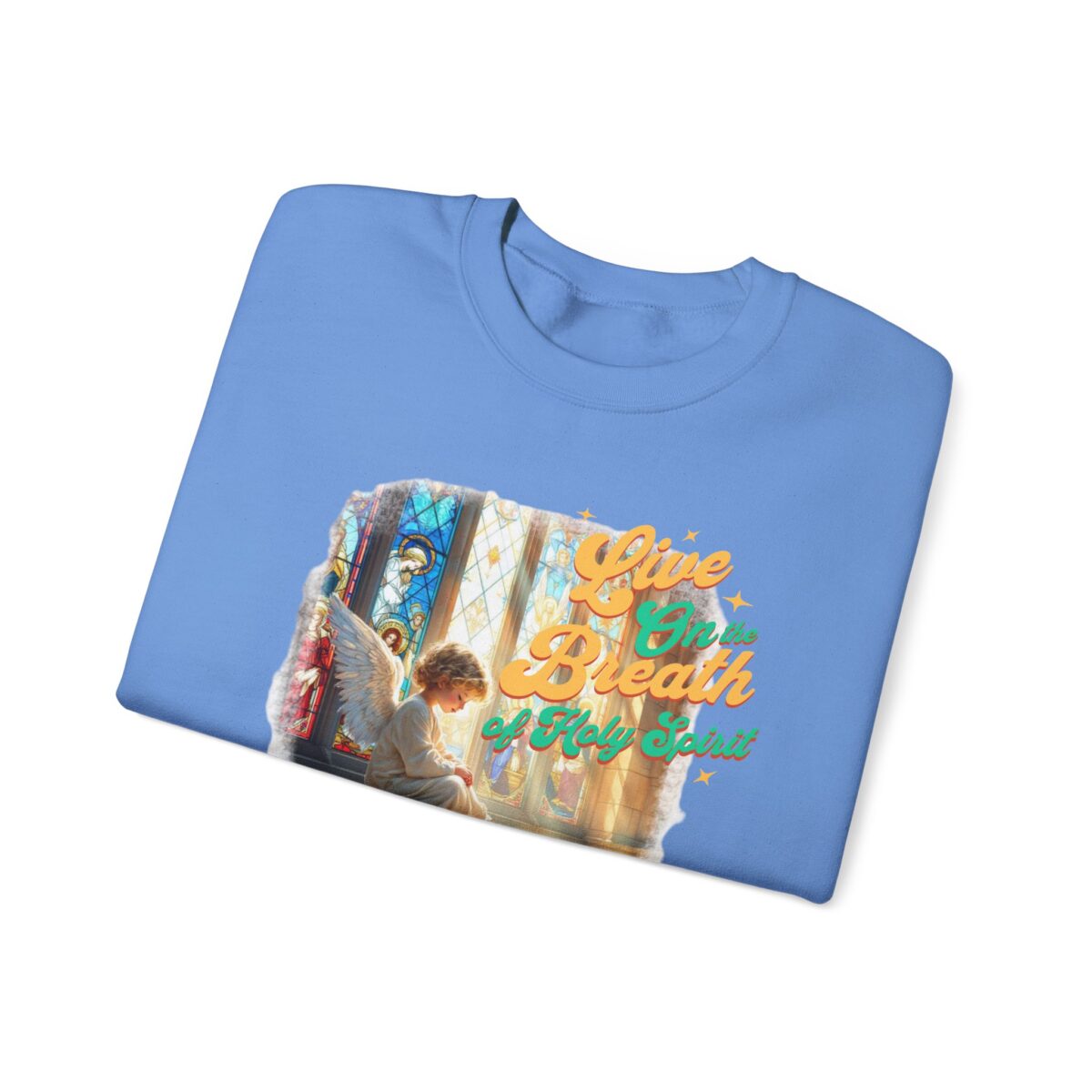 Live on the breath of the Holy Spirit Unisex Heavy Blend™ Crewneck Sweatshirt - Image 23