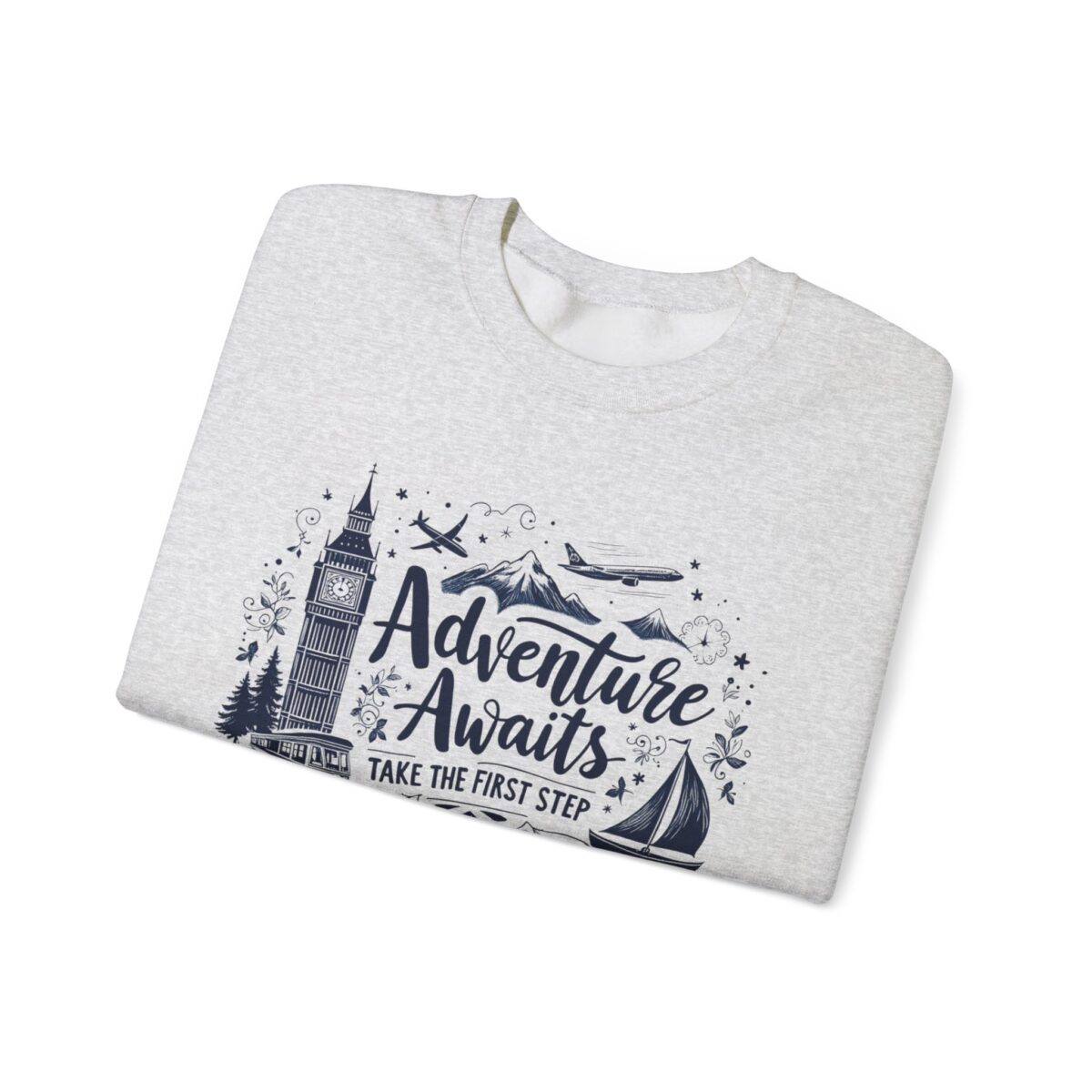 Take the first step Unisex Heavy Blend™ Crewneck Sweatshirt - Image 3