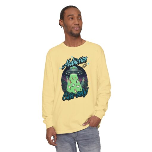 Abduction cats only! Unisex Garment-dyed Long Sleeve T-Shirt - Image 23