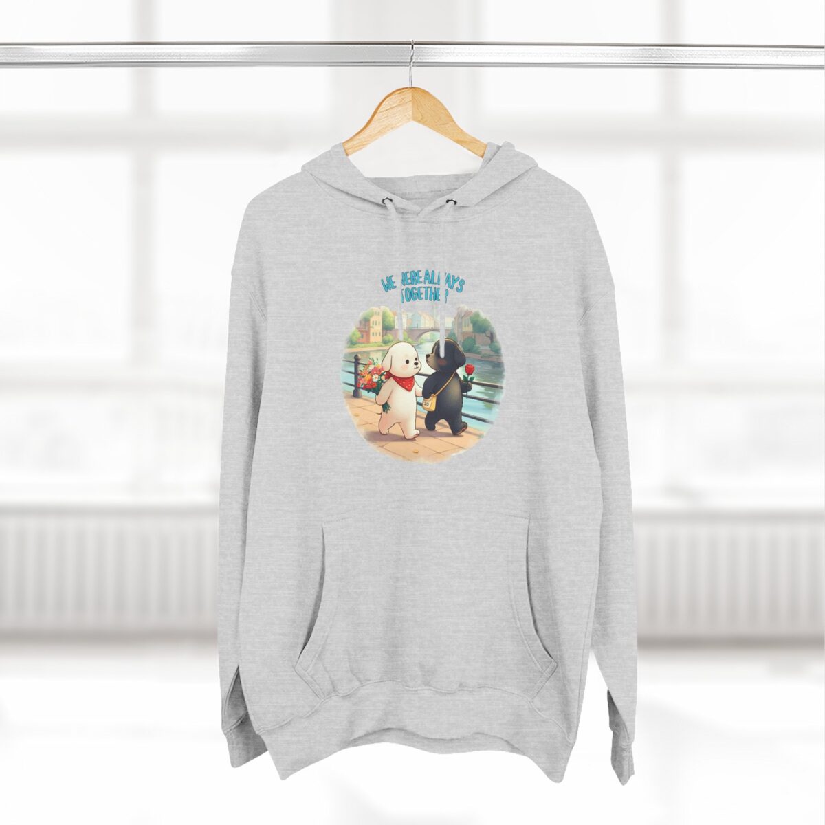 Always together Three-Panel Fleece Hoodie - Image 4