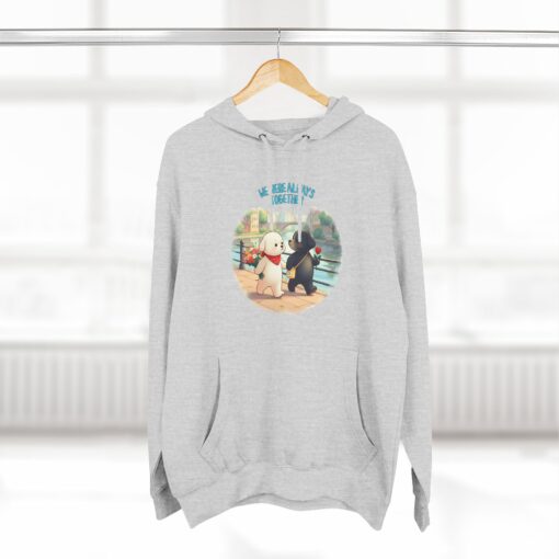 Always together Three-Panel Fleece Hoodie - Image 4